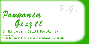 pomponia gisztl business card